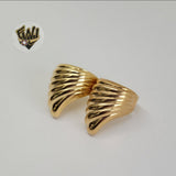 (1-3049) Gold Laminate-Shell Ring - BGF - Fantasy World Jewelry
