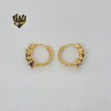 (1-2632-A) Gold Laminate Hoops - BGO - Fantasy World Jewelry