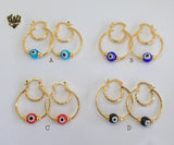 (1-2661) Gold Laminate Hoops - BGO - Fantasy World Jewelry