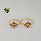 (1-3025-1) Gold Laminate - Flower Ring - BGF - Fantasy World Jewelry