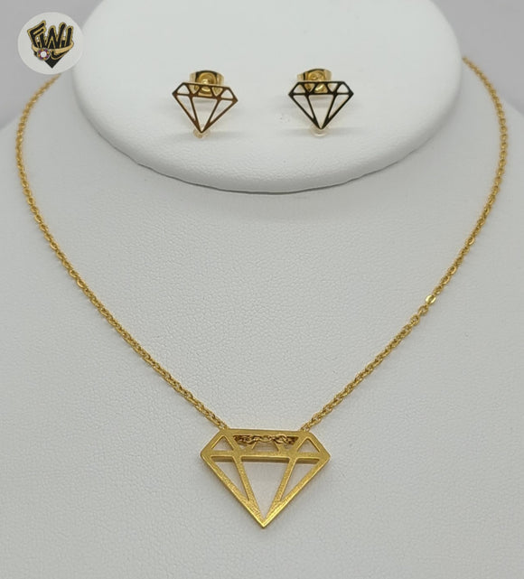 (4-9084) Stainless Steel - 1.5mm Diamond Set - 18