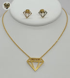 (4-9084) Stainless Steel - 1.5mm Diamond Set - 18". - Fantasy World Jewelry