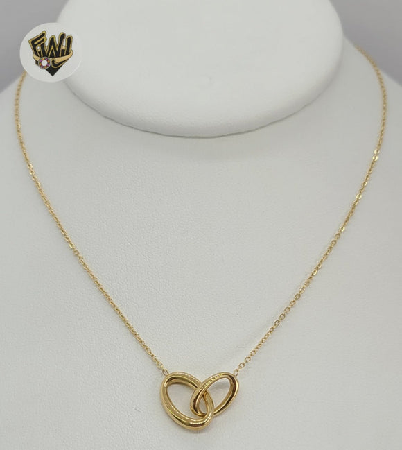 (4-7038) Stainless Steel - 1mm Rolo Link Necklace - 18