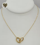 (4-7038) Stainless Steel - 1mm Rolo Link Necklace - 18". - Fantasy World Jewelry