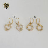 (1-1204-1) Laminado Oro - Pendientes Largos - BGF