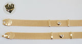 (1-0802) Gold Laminate - 12mm Alternative Bracelet - 8" - BGO - Fantasy World Jewelry
