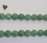 (MBEAD-289) 12mm Jade Faceted Beads - Fantasy World Jewelry