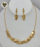 (1-6041) Gold Laminate - Rolo Link Heart Set - BGO - Fantasy World Jewelry