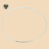 (2-0613) 925 Sterling Silver - 2.5mm Classic Plain Bangle - 2.1/2" - Fantasy World Jewelry