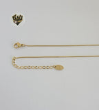 (4-7064) Stainless Steel - 1mm Snake Link Necklace with Pendant - 16". - Fantasy World Jewelry