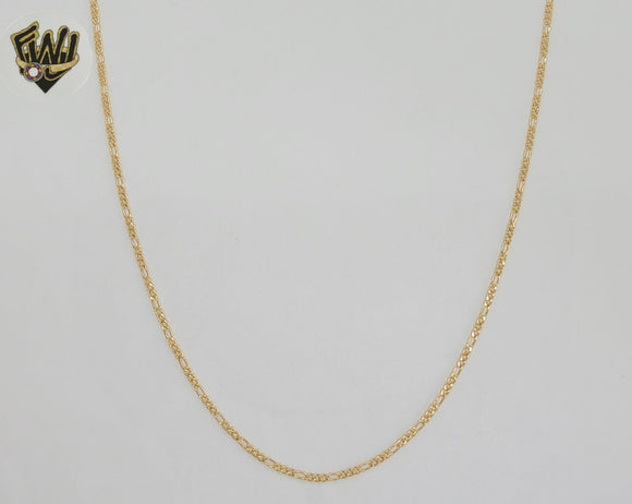 (1-1940) Gold Laminate - 1.5mm Figaro Link Chain - BGF