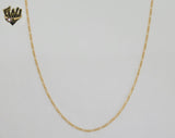 (1-1940) Gold Laminate - 1.5mm Figaro Link Chain - BGF