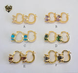 (1-2651) Gold Laminate Hoops - BGO - Fantasy World Jewelry