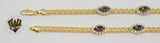 (1-0878) Gold Laminate - 5mm Alternative Bracelet - 7.5" - BGF - Fantasy World Jewelry