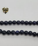 (MBEAD-140) 6mm Venturina Azul Beads - Fantasy World Jewelry
