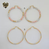(1-2773) Laminado Dorado - Aros Tres Tonos - BGO