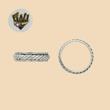 (2-5269) 925 Sterling Silver - Alternative Men Ring - Fantasy World Jewelry