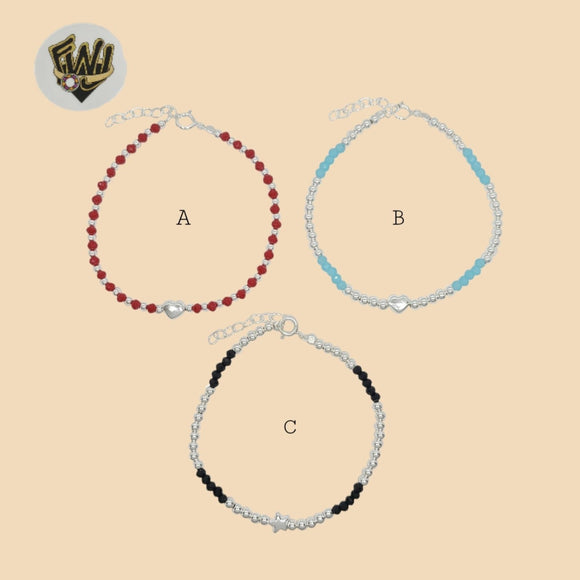 (2-0319) 925 Sterling Silver - 3mm Thin Bracelet. - Fantasy World Jewelry