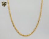 (1-1789) Laminado de oro - Cadena de eslabones curvos de 3,5 mm - BGO