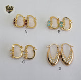 (1-2664) Gold Laminate Hoops - BGO - Fantasy World Jewelry