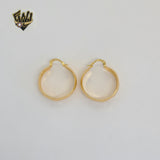 (1-2699-2) Gold Laminate - Sun and Moon Carved Hoops - BGF