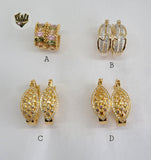 (1-2965) Gold Laminate Hoops - BGO - Fantasy World Jewelry