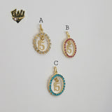 (1-2305) Gold Laminate Pendants - BGF