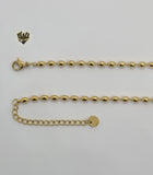 (4-7007) Stainless Steel - 3mm Balls Necklace - 14". - Fantasy World Jewelry