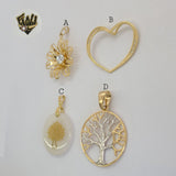 (1-2388) Gold Laminate Pendants - BGF