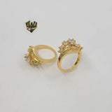 (1-3185) Gold Laminate - Wedding Ring - BGO - Fantasy World Jewelry
