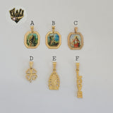 (1-2189-2) Gold Laminate Pendants - BGF