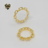 (1-3028) Gold Laminate - Paper Clip Ring - BGF - Fantasy World Jewelry