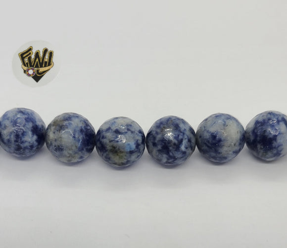 (MBEAD-04) 12mm Denim Lapiz Bead - Faceted - Fantasy World Jewelry
