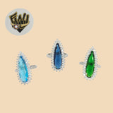 (2-5119) 925 Sterling Silver - Zircon Ring - Fantasy World Jewelry