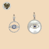 (2-1216) 925 Sterling Silver - Evil Eye Pendants.