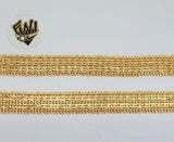 (1-0799) Gold Laminate - 12.5mm Alternative Bracelet - 7.5" - BGO - Fantasy World Jewelry