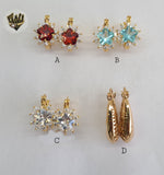 (1-2664) Gold Laminate Hoops - BGO - Fantasy World Jewelry