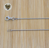 (2-8151) 925 Sterling Silver - 1mm Snake Link Chains. - Fantasy World Jewelry
