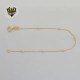 (1-0702-1) Gold Laminate - 0.6mm Satellite Balls Bracelet - BGF