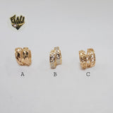 (1-2514) Gold Laminate Hoops - BGO - Fantasy World Jewelry