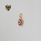 (1-2189) Gold Laminate - Evil Eyes Pendants - BGF
