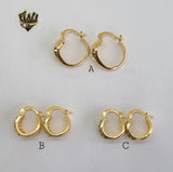 (1-2629) Gold Laminate Hoops- BGO - Fantasy World Jewelry