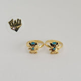 (1-3117-A) Gold Laminate - Teddy Bear Toe/Child Ring - BGF - Fantasy World Jewelry