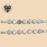 (2-0393) 925 Sterling Silver - 12mm Alternative Bracelet. - Fantasy World Jewelry