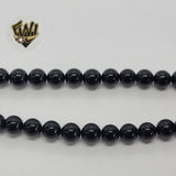 (MBEAD-153) 6mm Azabache Faceted Beads - Fantasy World Jewelry