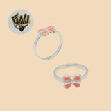 (2-5295-D) 925 Sterling Silver - Butterfly Toe Ring - Fantasy World Jewelry
