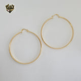 (1-2849) Gold Laminate - Plain Big Hoops - BGO