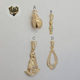 (1-2066-2) Gold Laminate Pendants - BGO