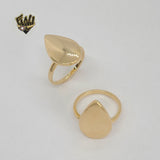 (1-3021) Gold Laminate - Drop Style Ring - BGF - Fantasy World Jewelry