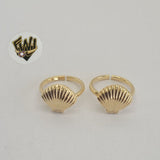 (1-3121) Gold Laminate - Shell Toe/Child Ring - BGF - Fantasy World Jewelry
